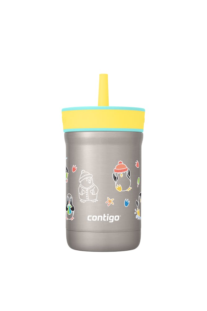 Kids Leighton Spill-Proof Stainless Steel Tumbler with Straw, 12oz U3