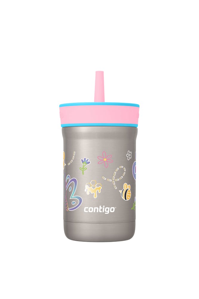 Kids Leighton Spill-Proof Stainless Steel Tumbler with Straw, 12oz K3